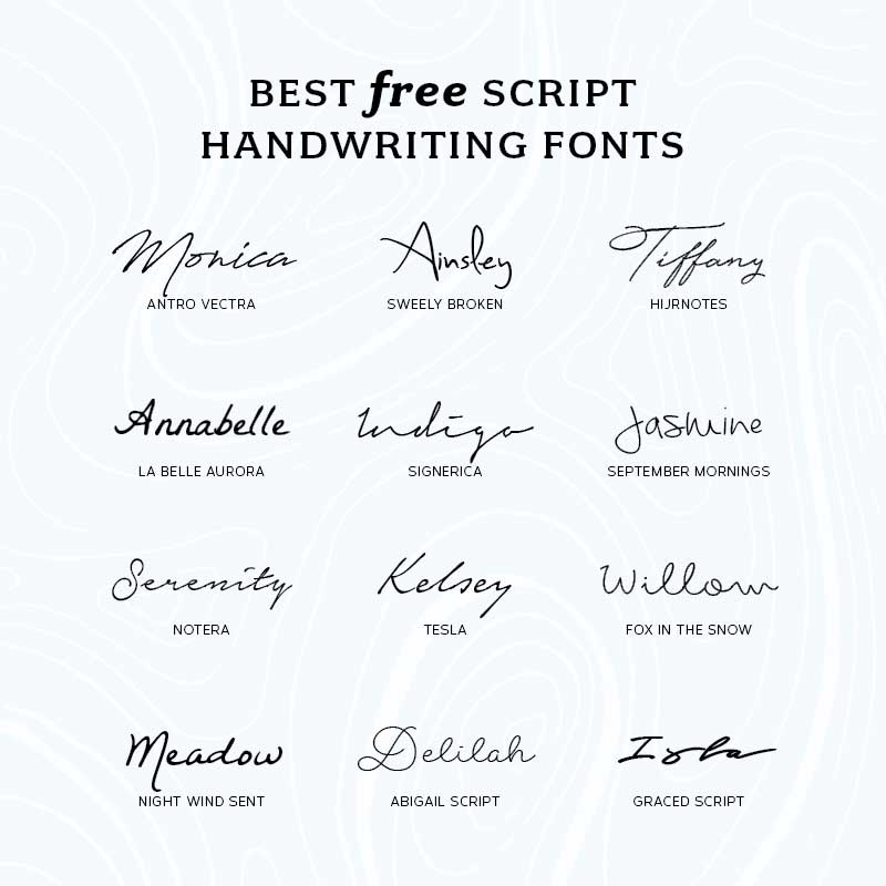 best handwriting font for mac